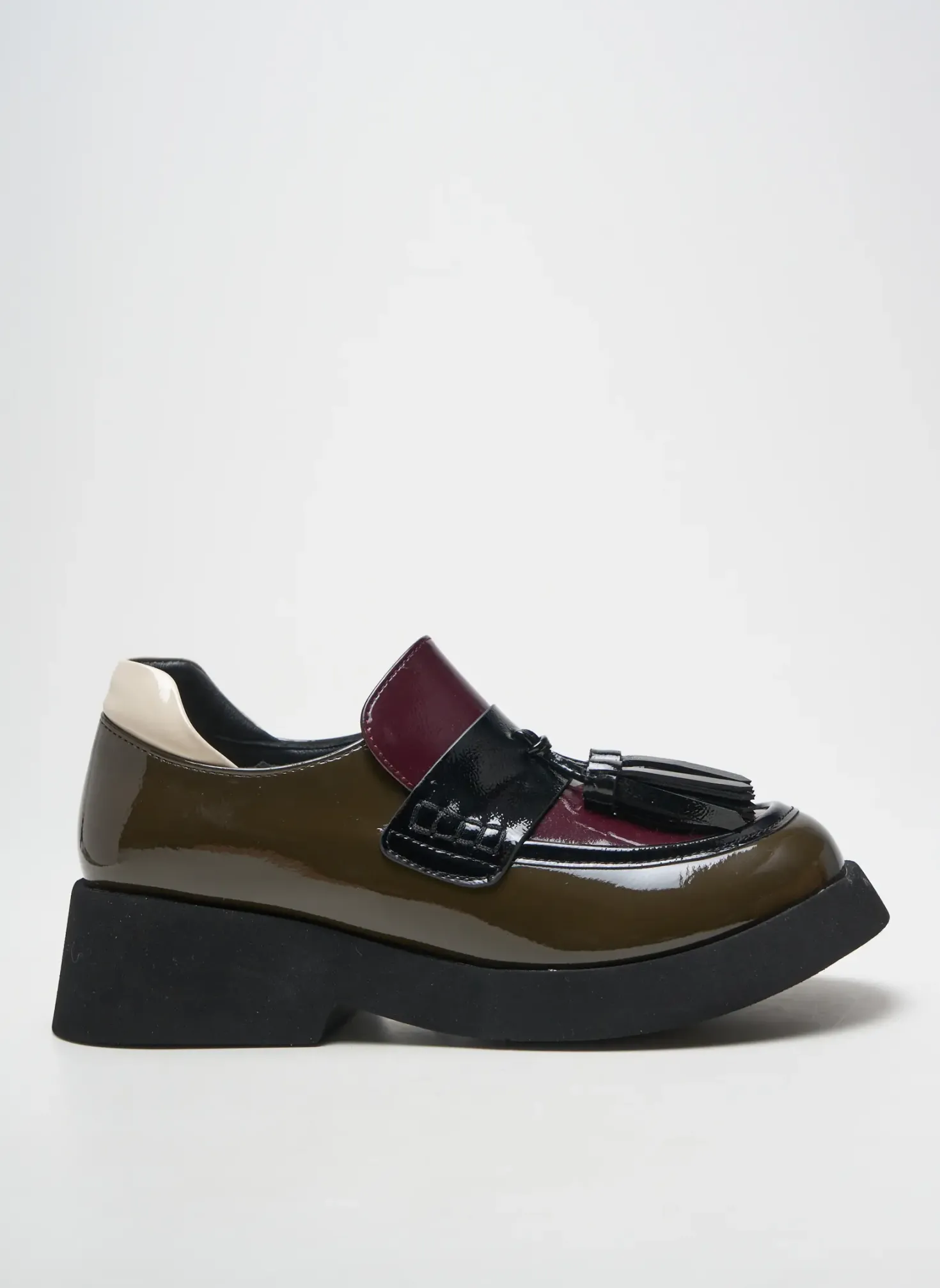 Mocassins Noa Harmon Vert Talon De 4 À 6cm