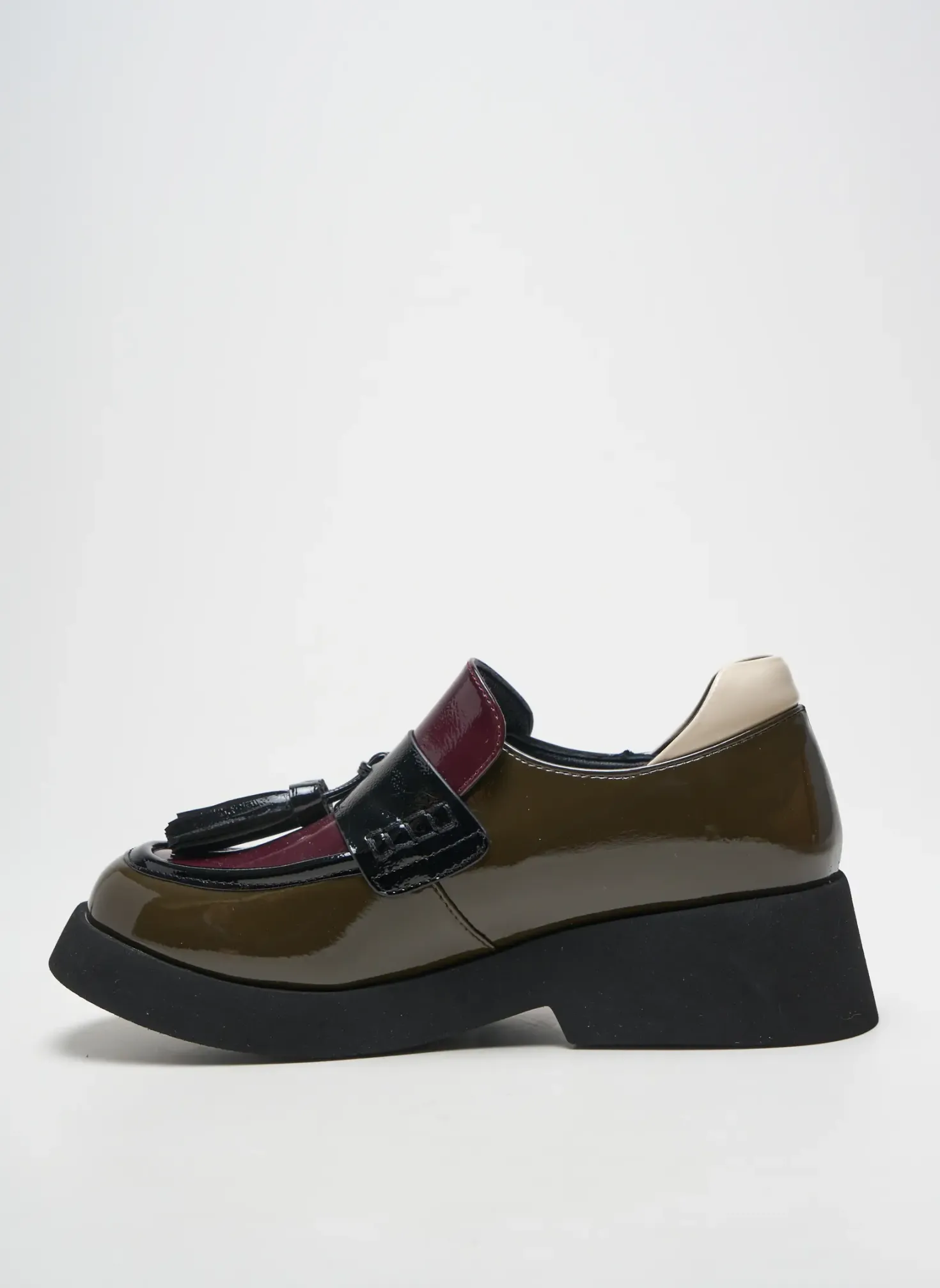 Mocassins Noa Harmon Vert Talon De 4 À 6cm