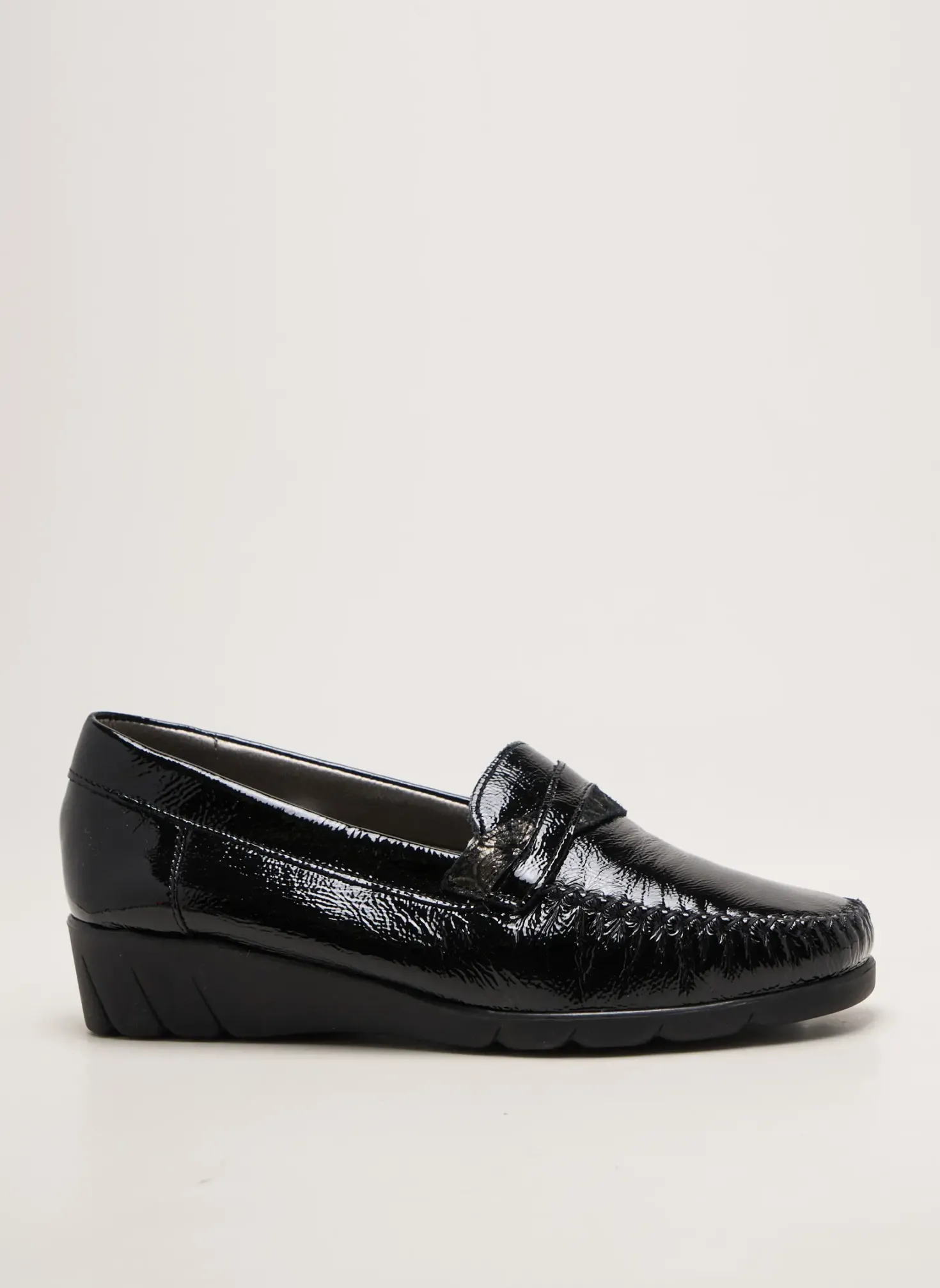 Mocassins Pedi Girl Noir Talon Plat Jusqu'à 3cm