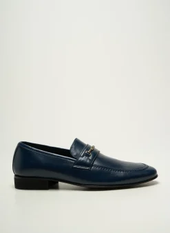 Mocassins Pierre Cardin Bleu Talon Bas