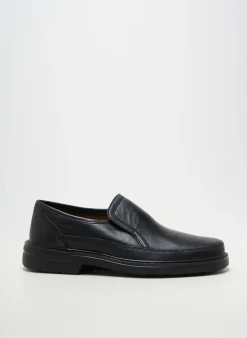 Mocassins Sioux Noir Bout Rond
