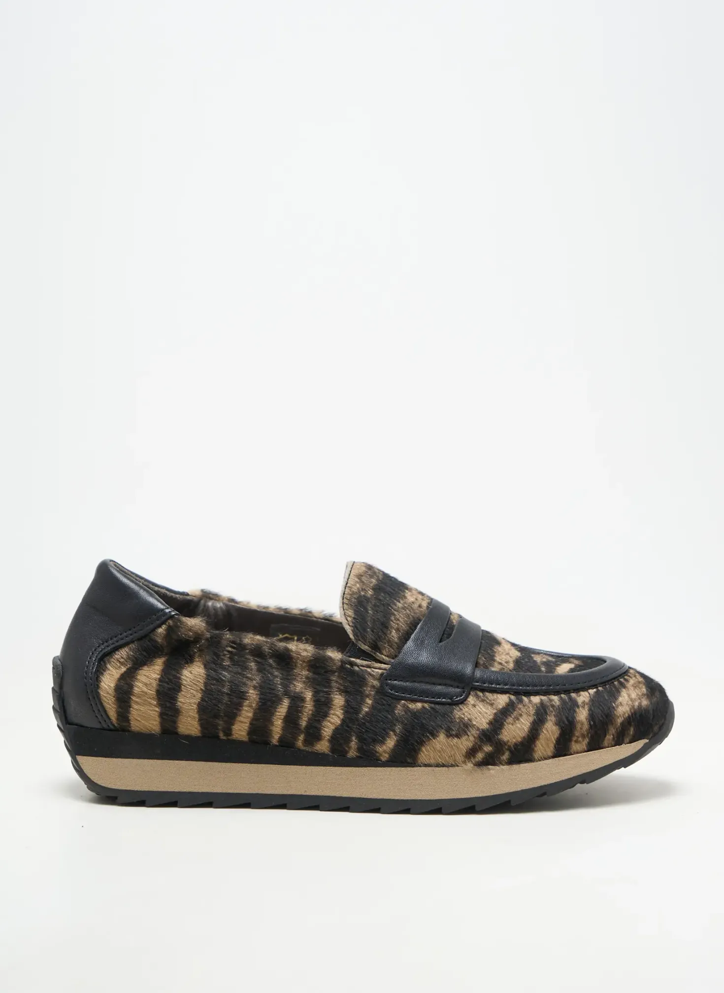 Mocassins Softwaves Noir Talon Plat Jusqu'à 3cm