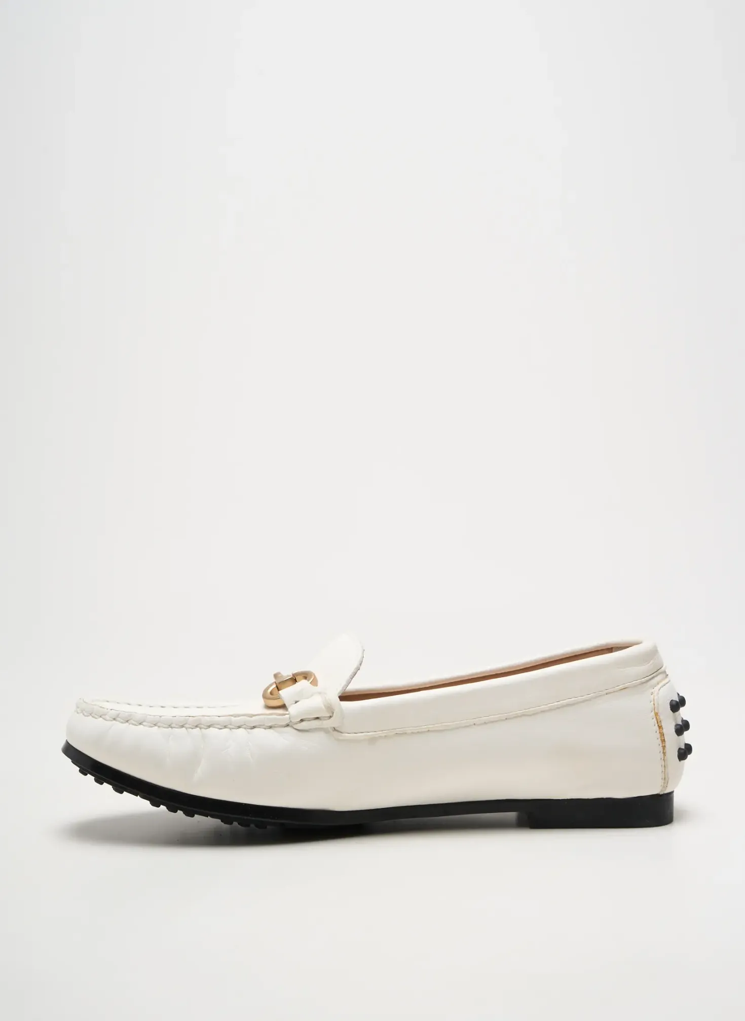 Mocassins Triver Flight Blanc Talon Plat Jusqu'à 3cm