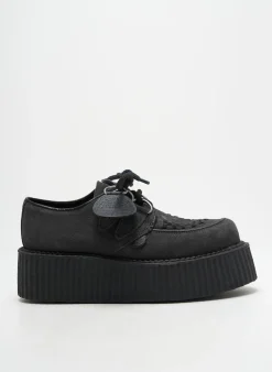 Mocassins Underground Noir Talon De 4 À 6cm