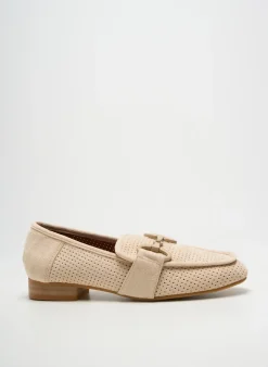 Mocassins Vanessa Wu Beige Talon Plat Jusqu'à 3cm