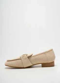 Mocassins Vanessa Wu Beige Talon Plat Jusqu'à 3cm