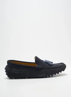 Mocassins Viaggio Bleu Bout Carré