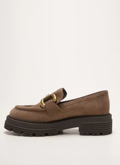 Mocassins We Do Marron Talon De 4 À 6cm