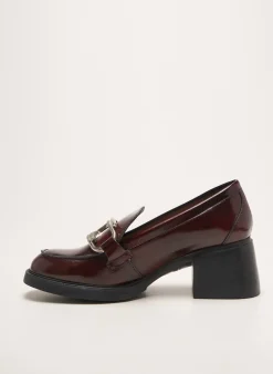 Mocassins Wonders Rouge Talon De 4 À 6cm