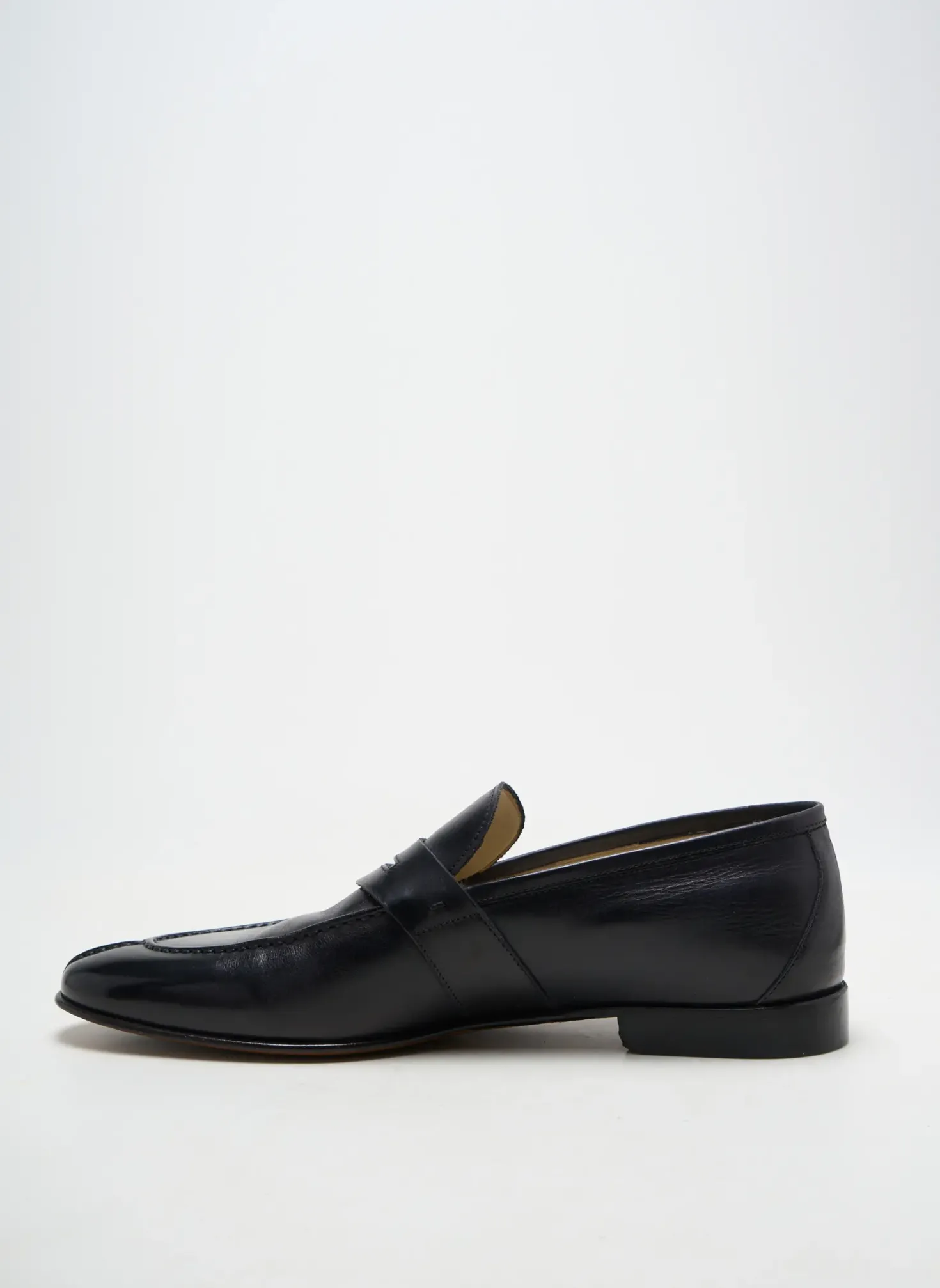 Mocassins Yves Saint Clair Noir Talon Bas