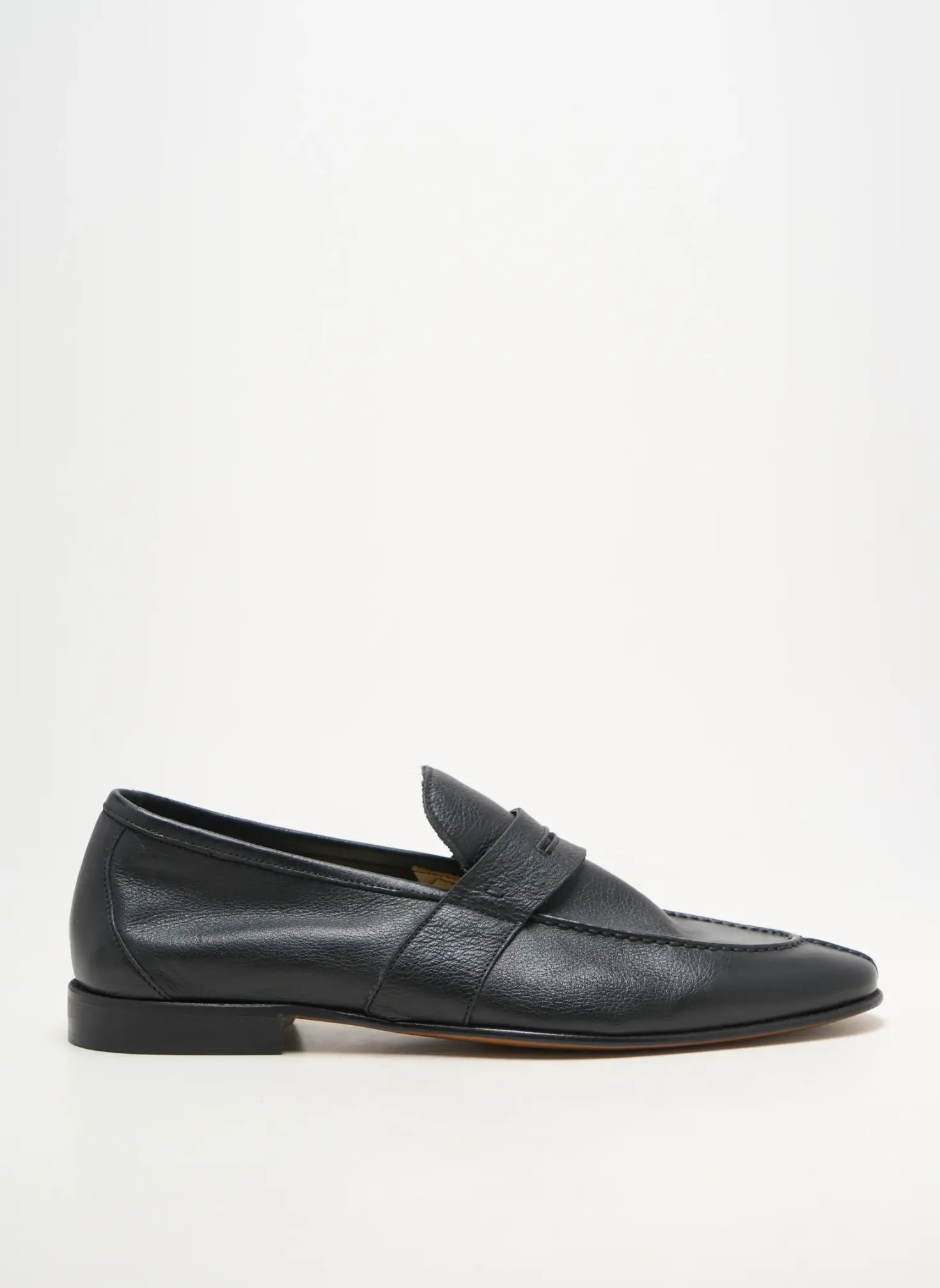 Mocassins Yves Saint Clair Noir Talon Bas