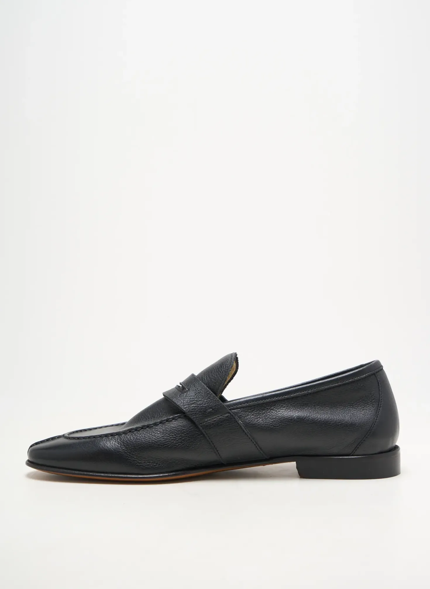 Mocassins Yves Saint Clair Noir Talon Bas