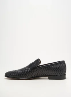 Mocassins Yves Saint Clair Noir Talon Bas