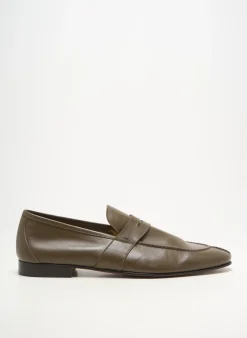 Mocassins Yves Saint Clair Vert Talon Bas