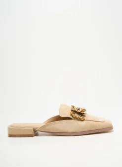 Mules/sabots Alma En Pena Beige Talon Plat Jusqu'à 3cm