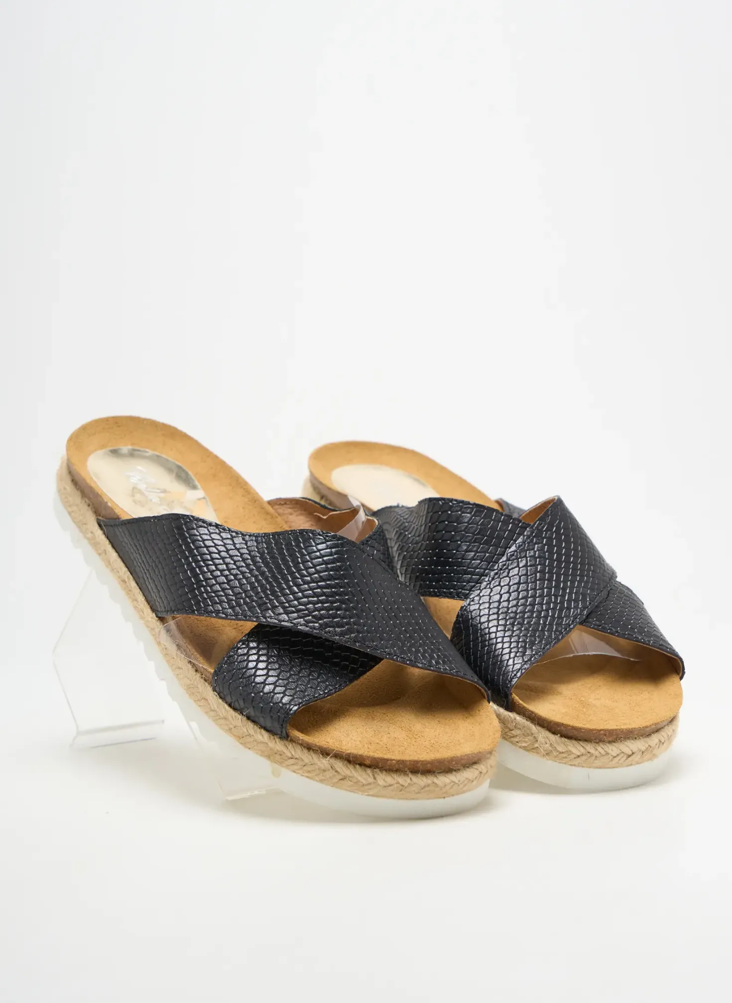 Mules/sabots Bella Storia Noir Talon Plat Jusqu'à 3cm
