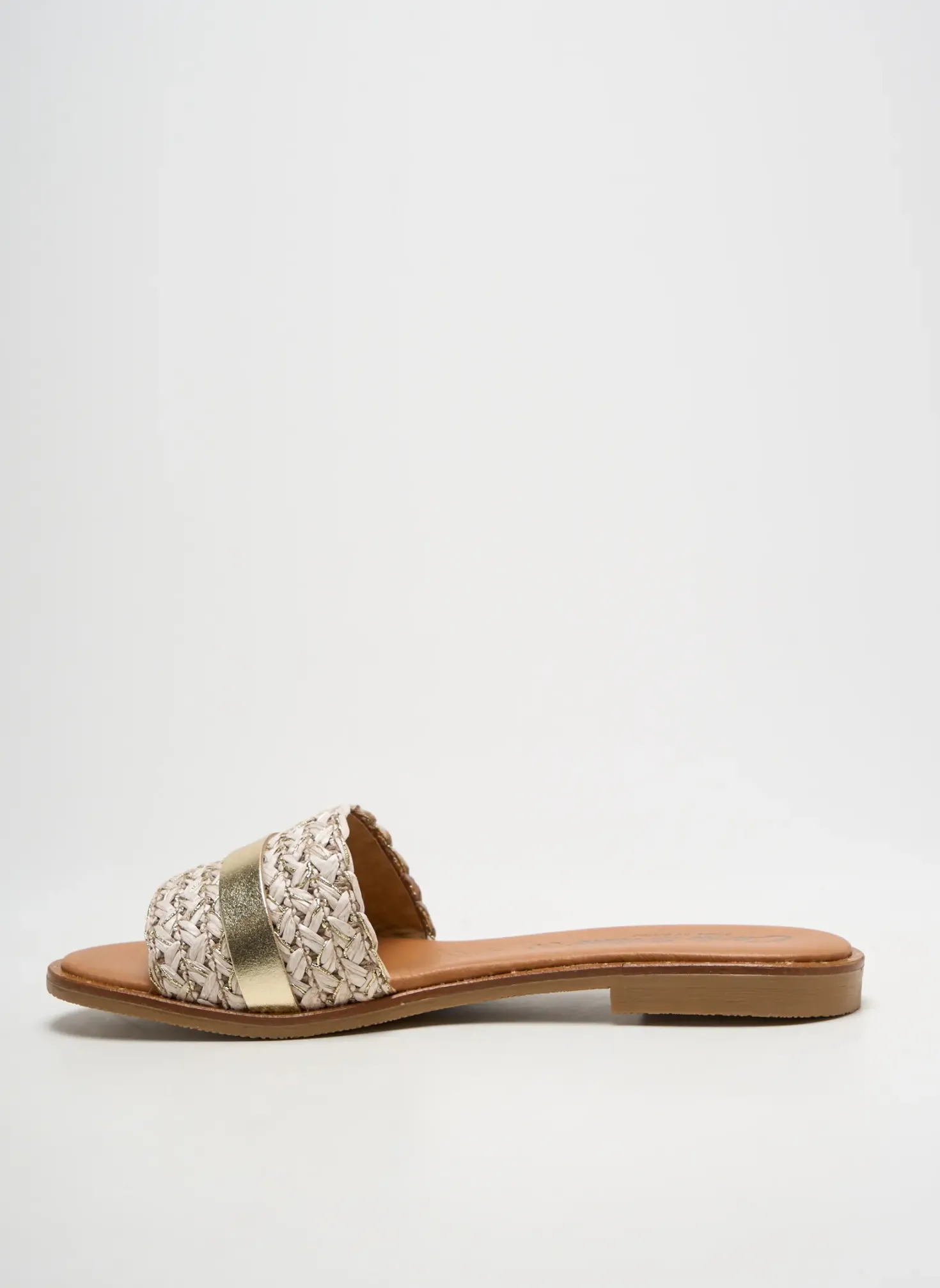 Mules/sabots Carla Tortosa Or Talon Plat Jusqu'à 3cm