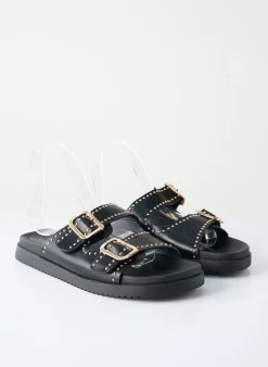 Mules/sabots Gemo Noir Talon Plat Jusqu'à 3cm