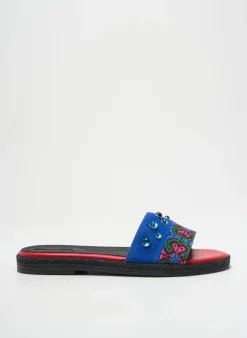 Mules/sabots Geox Bleu Talon Plat Jusqu'à 3cm