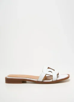 Mules/sabots Jhay Blanc Talon Plat Jusqu'à 3cm