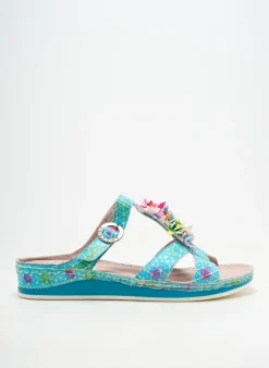 Mules/sabots Laura Vita Bleu Talon Plat Jusqu'à 3cm