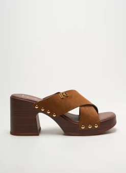 Mules/sabots Lpb Les Petites Bombes Marron Talon De 7 À 9cm