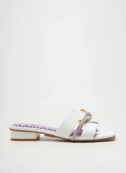 Mules/sabots Mariamare Blanc Talon Plat Jusqu'à 3cm