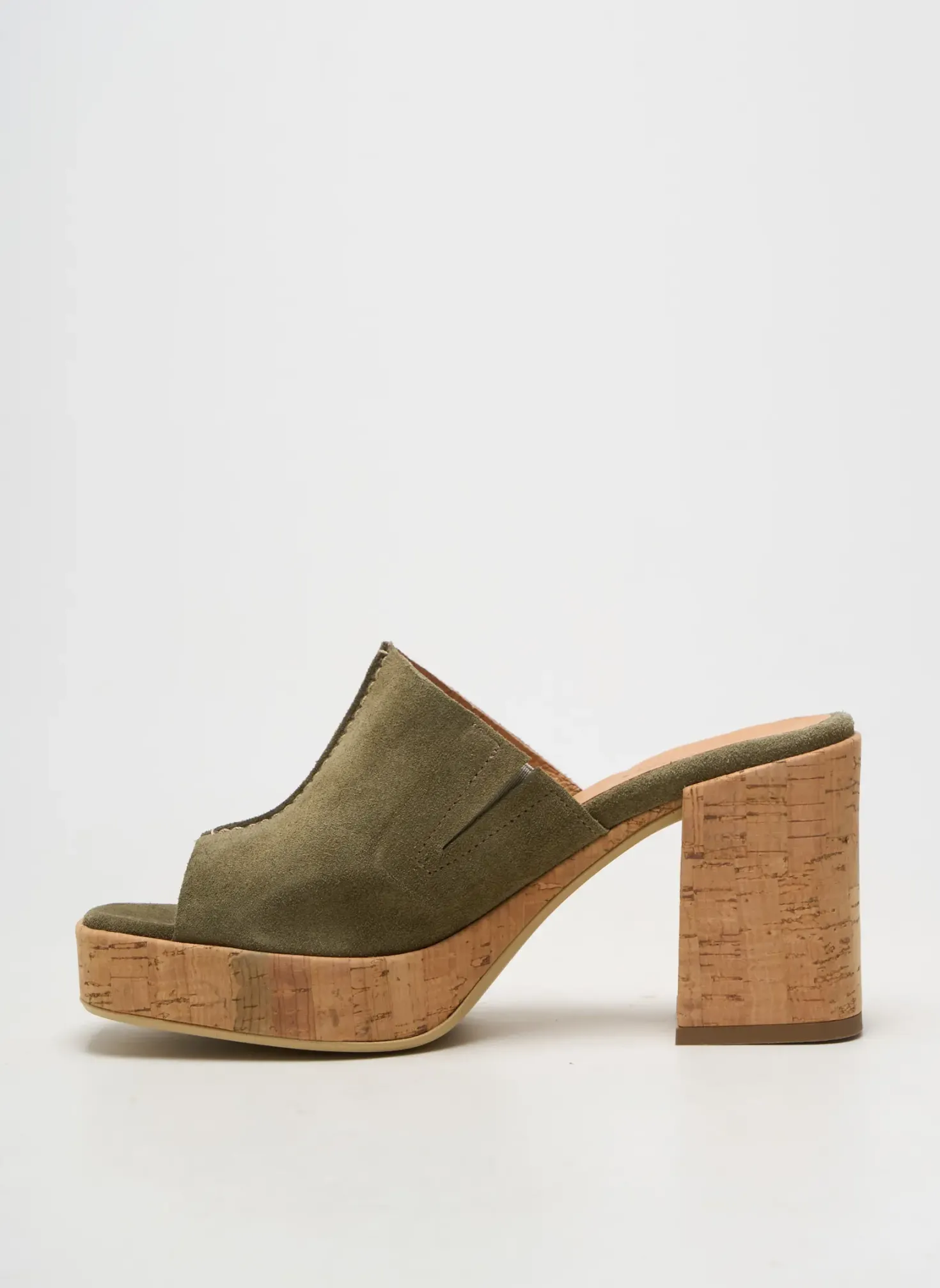 Mules/sabots Minka Design Vert Talon De 7 À 9cm
