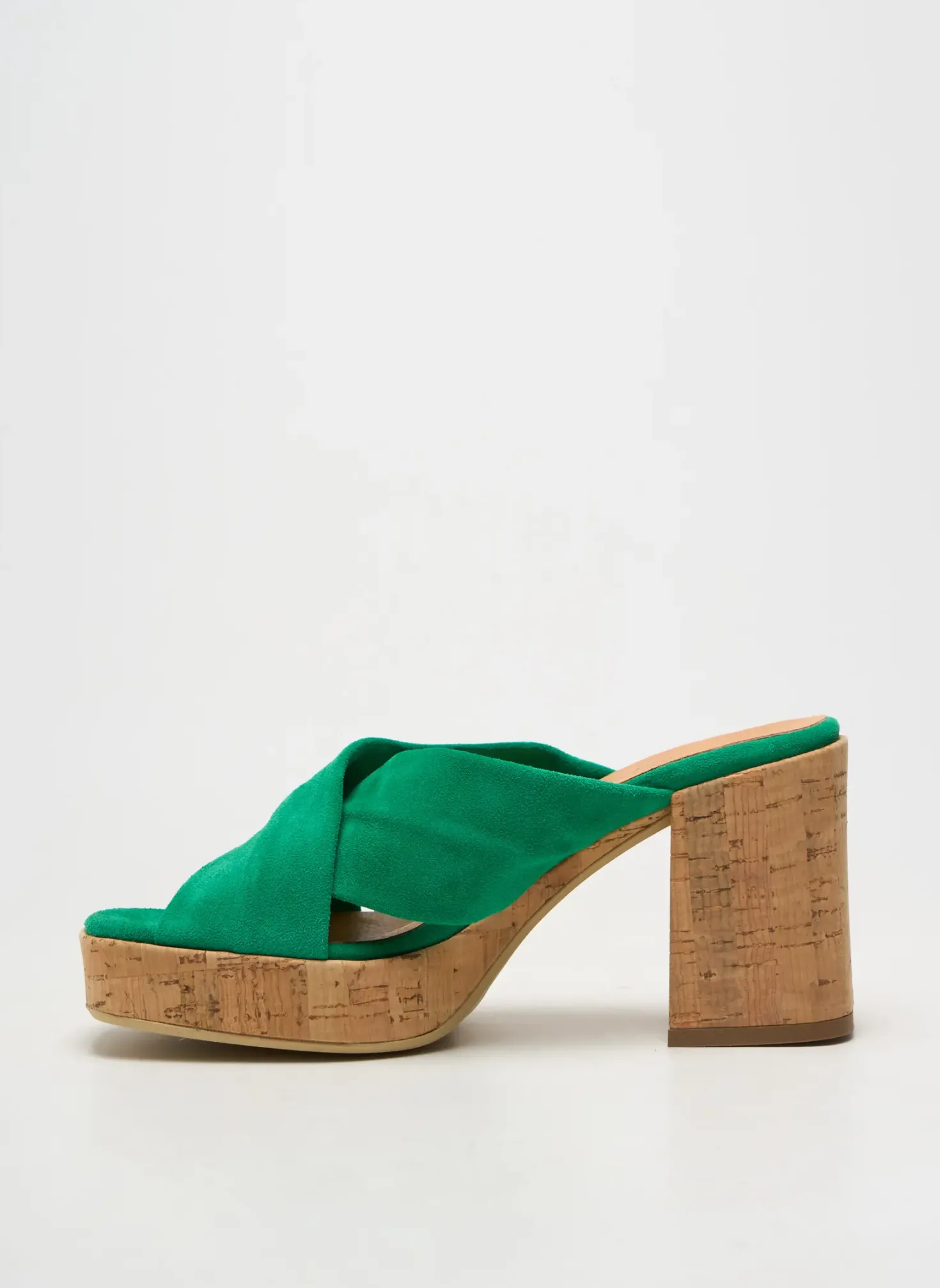 Mules/sabots Minka Design Vert Talon De 7 À 9cm
