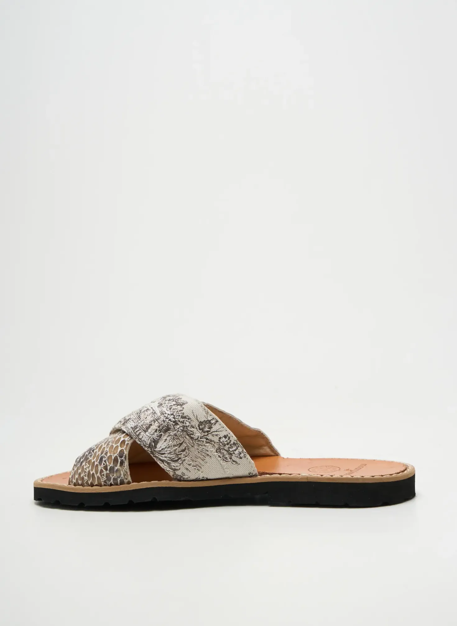 Mules/sabots Minorquines Marron Talon Plat Jusqu'à 3cm