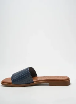 Mules/sabots Oh ! My Sandals Bleu Talon Plat Jusqu'à 3cm