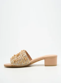 Mules/sabots Parodi Sunshine Beige Talon De 4 À 6cm