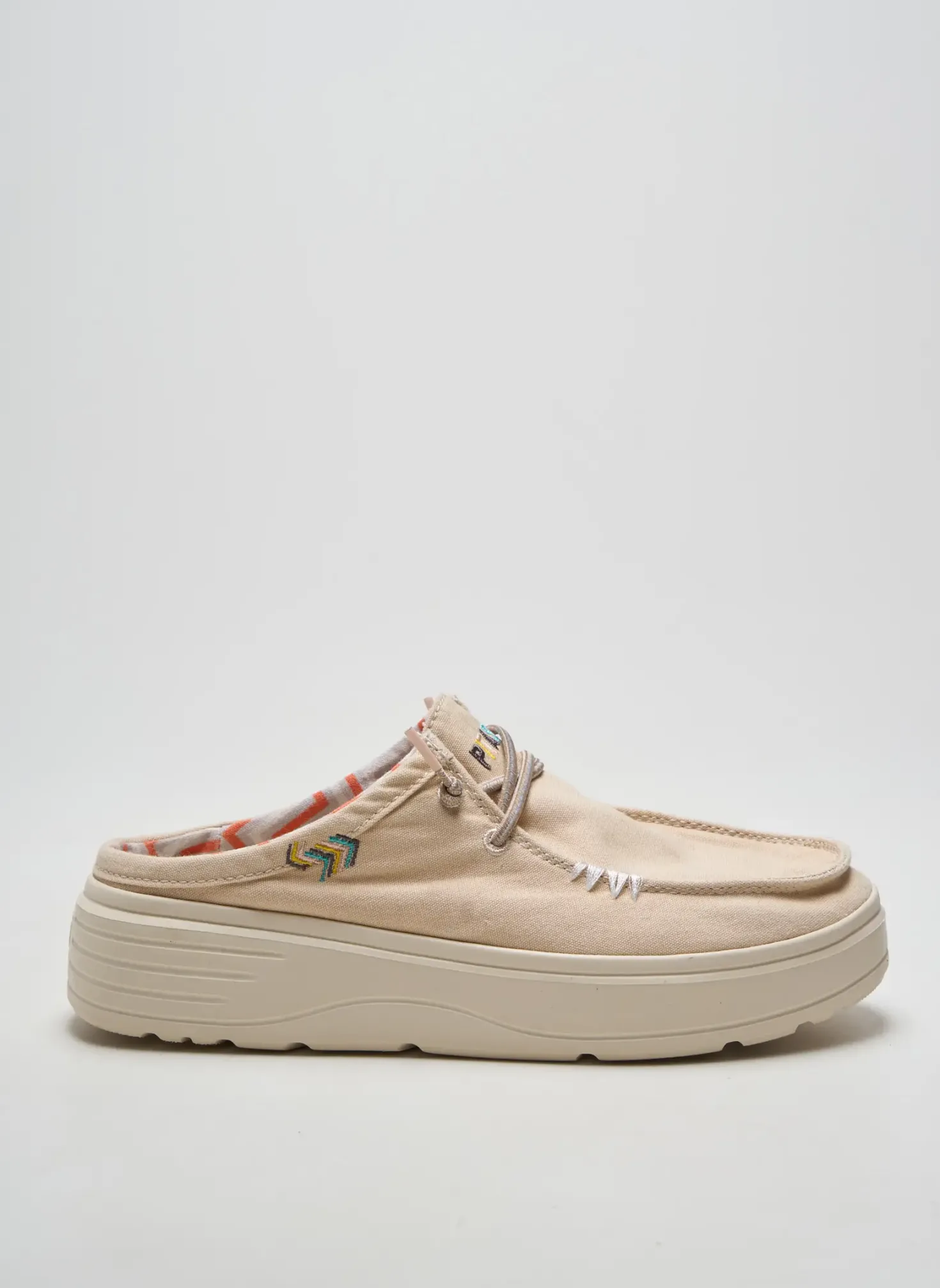 Mules/sabots Pitas Beige Talon De 4 À 6cm