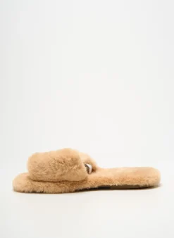 Mules/sabots Queen Beige Talon Plat Jusqu'à 3cm