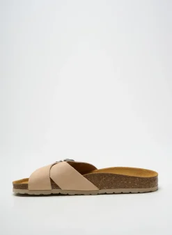 Mules/sabots Santafe Beige Talon Plat Jusqu'à 3cm