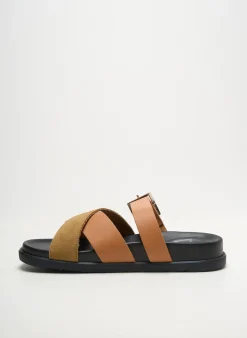 Mules/sabots Vanessa Wu Marron Talon Plat Jusqu'à 3cm