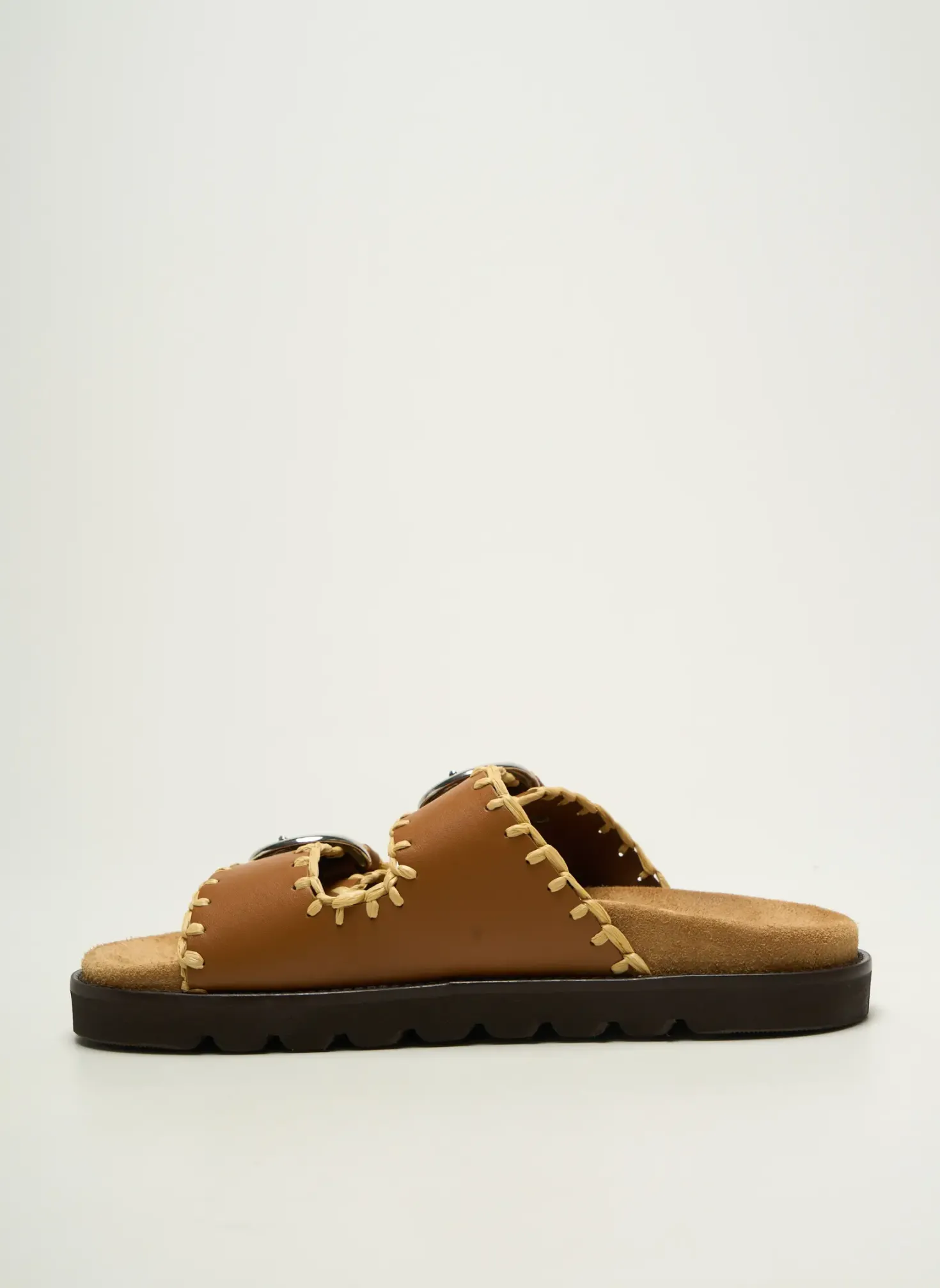 Mules/sabots Weekend Maxmara Marron Talon Plat Jusqu'à 3cm