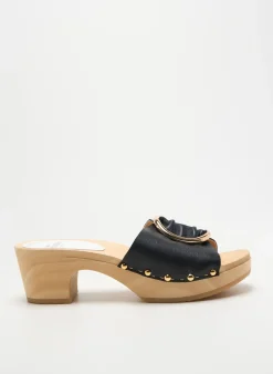 Mules/sabots Youyou Noir Talon De 4 À 6cm
