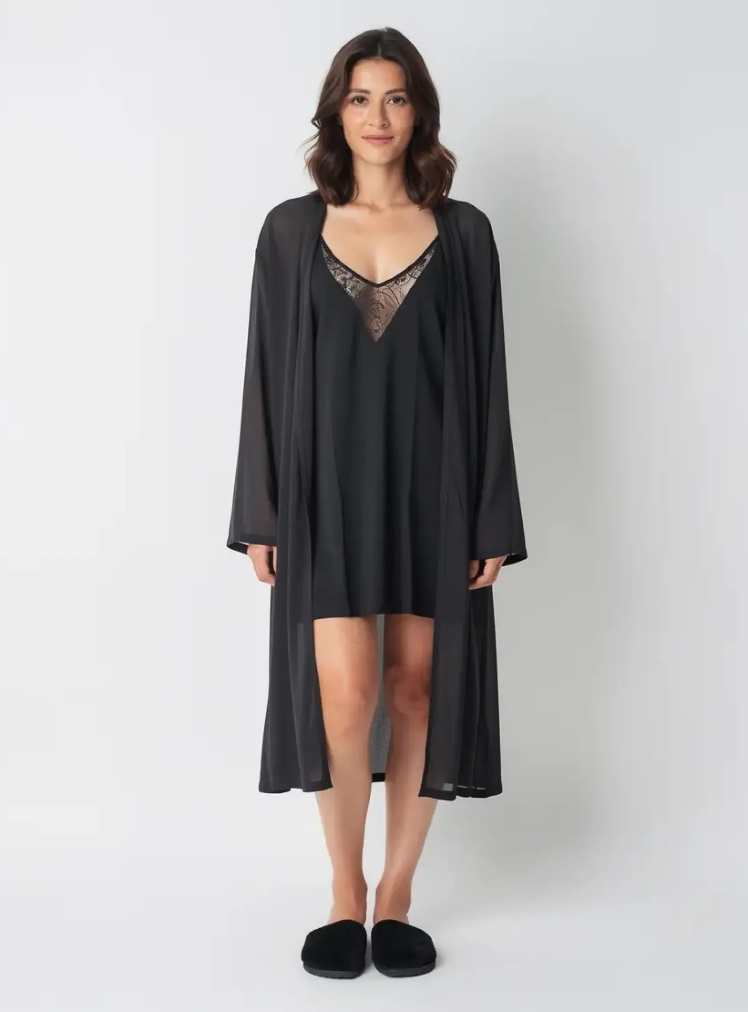 Nuisette/combinette Aubade Noir