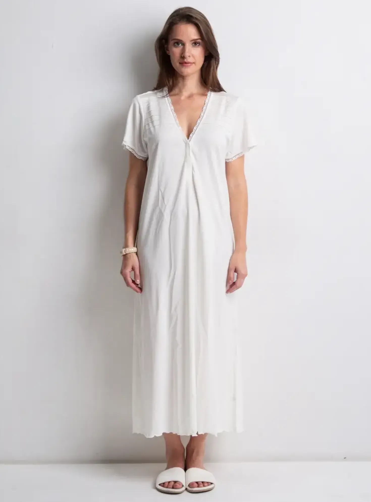 Nuisette/combinette Luna Di Seta Blanc