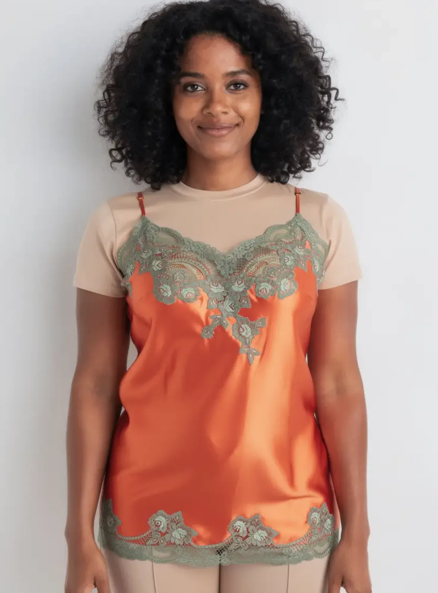 Nuisette/combinette Marjolaine Orange