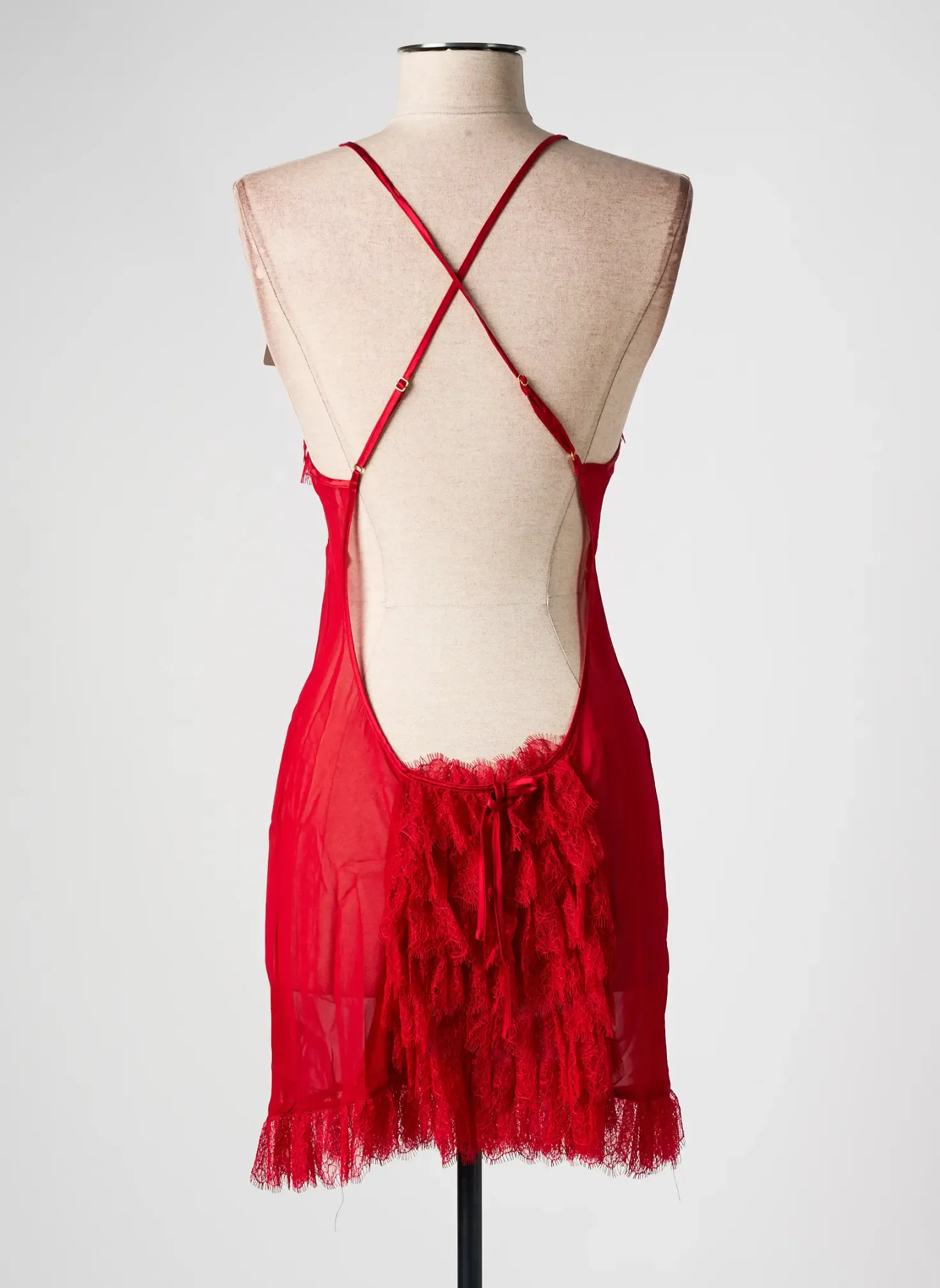 Nuisette/combinette Marjolaine Rouge