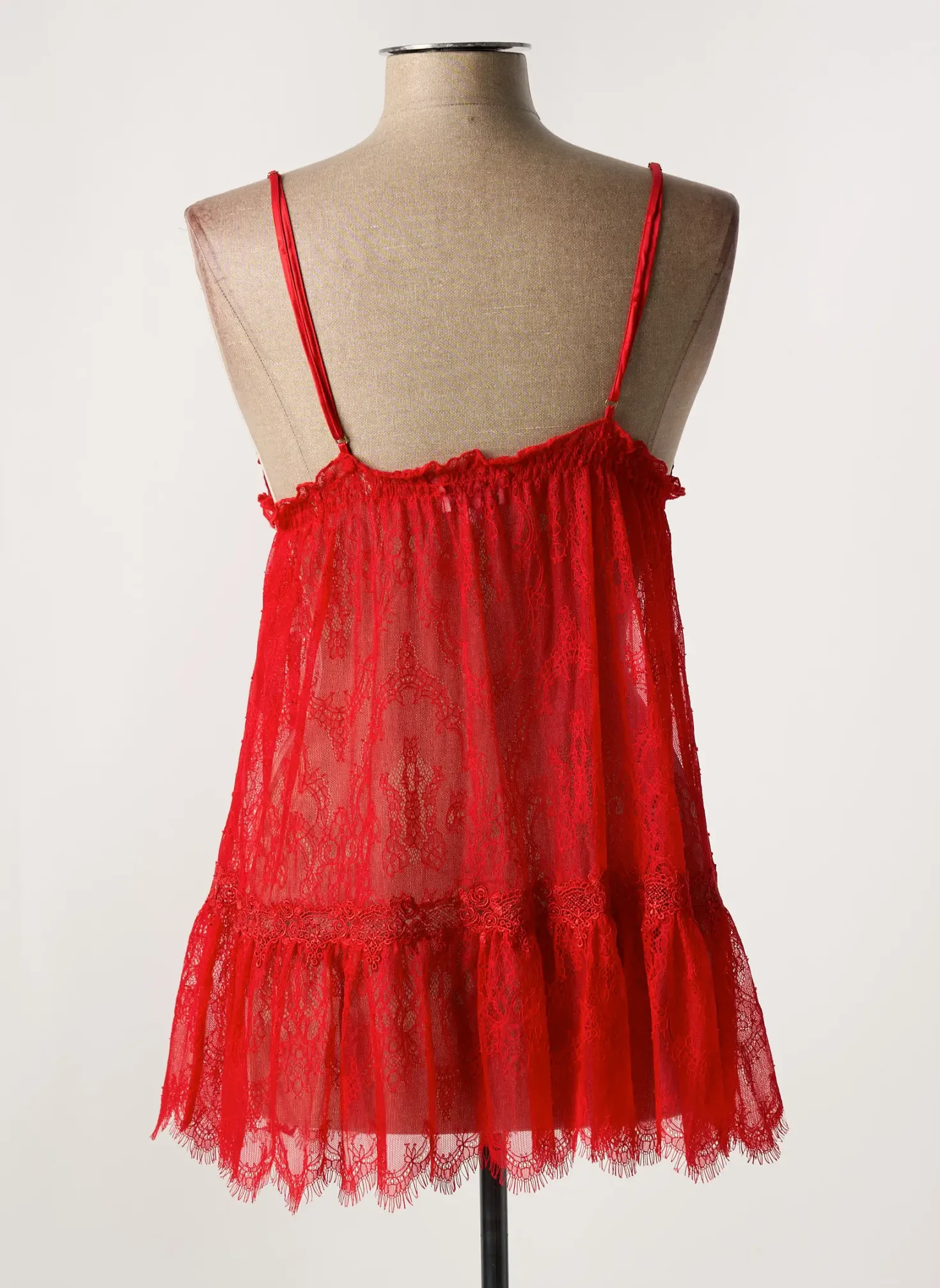 Nuisette/combinette Marjolaine Rouge