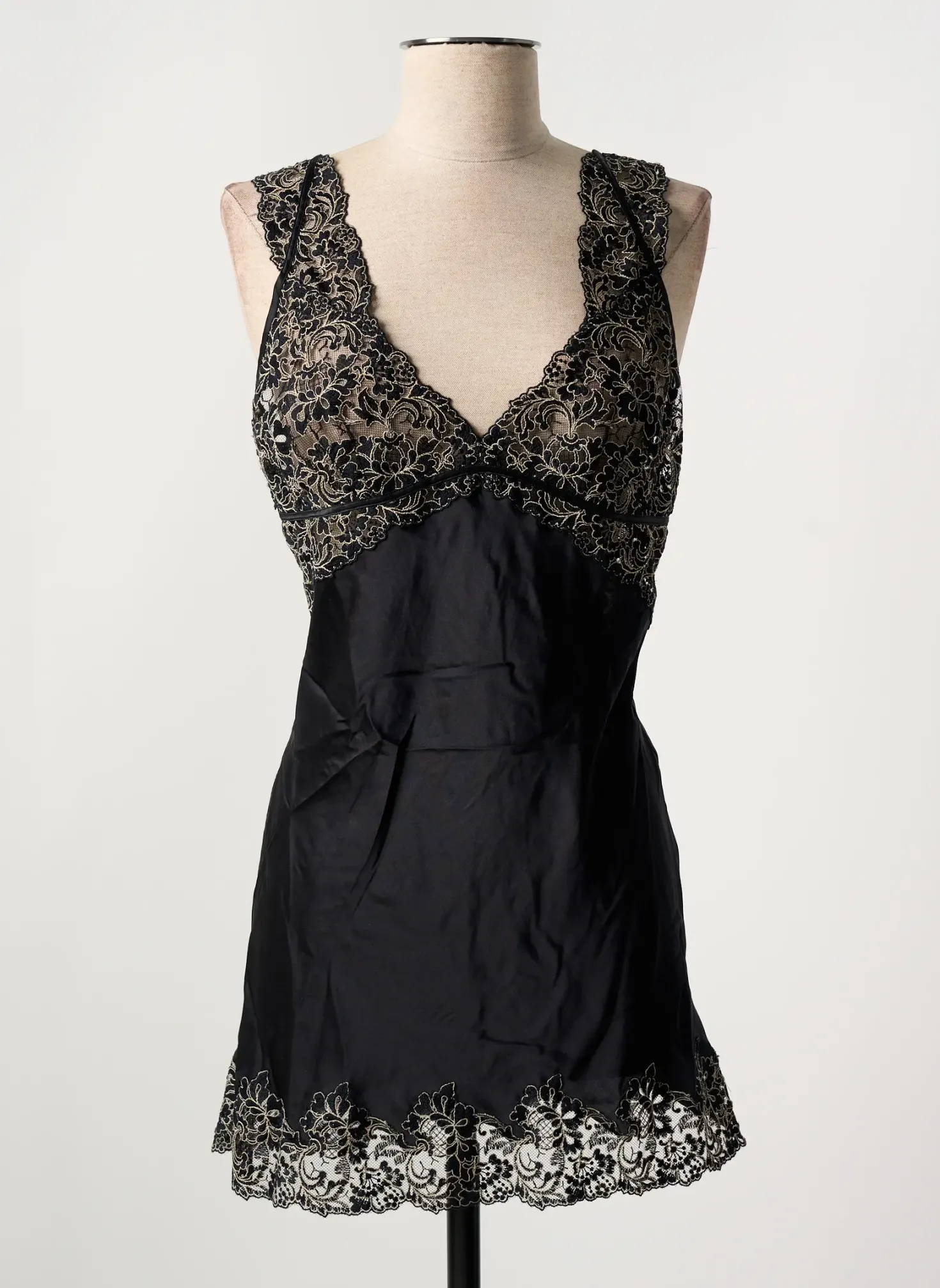 Nuisette/combinette Marjolaine Noir