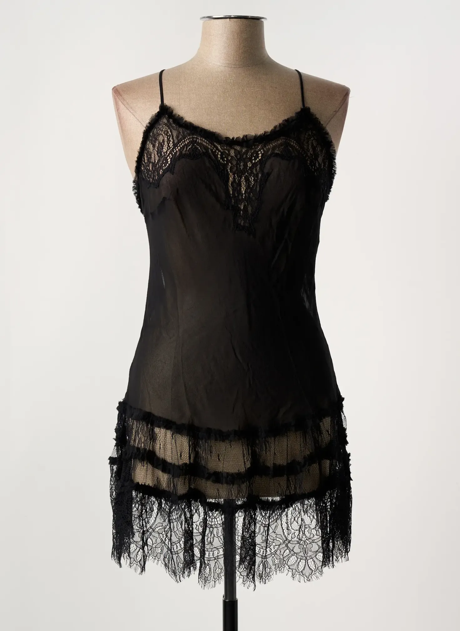 Nuisette/combinette Marjolaine Noir