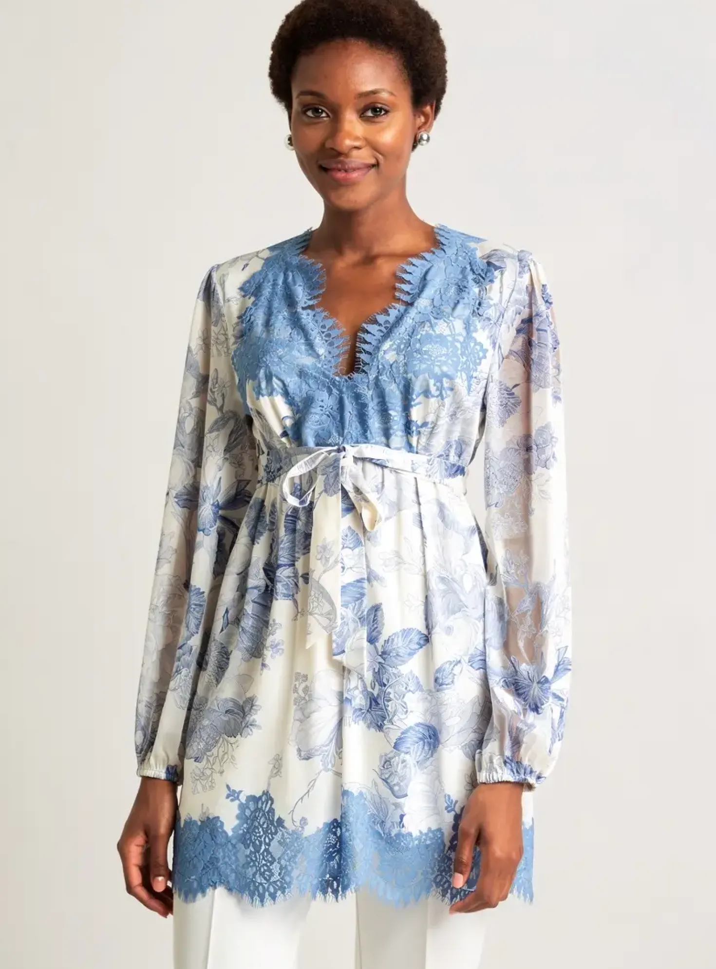 Nuisette/combinette Marjolaine Bleu