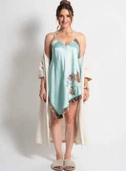 Nuisette/combinette Marjolaine Bleu