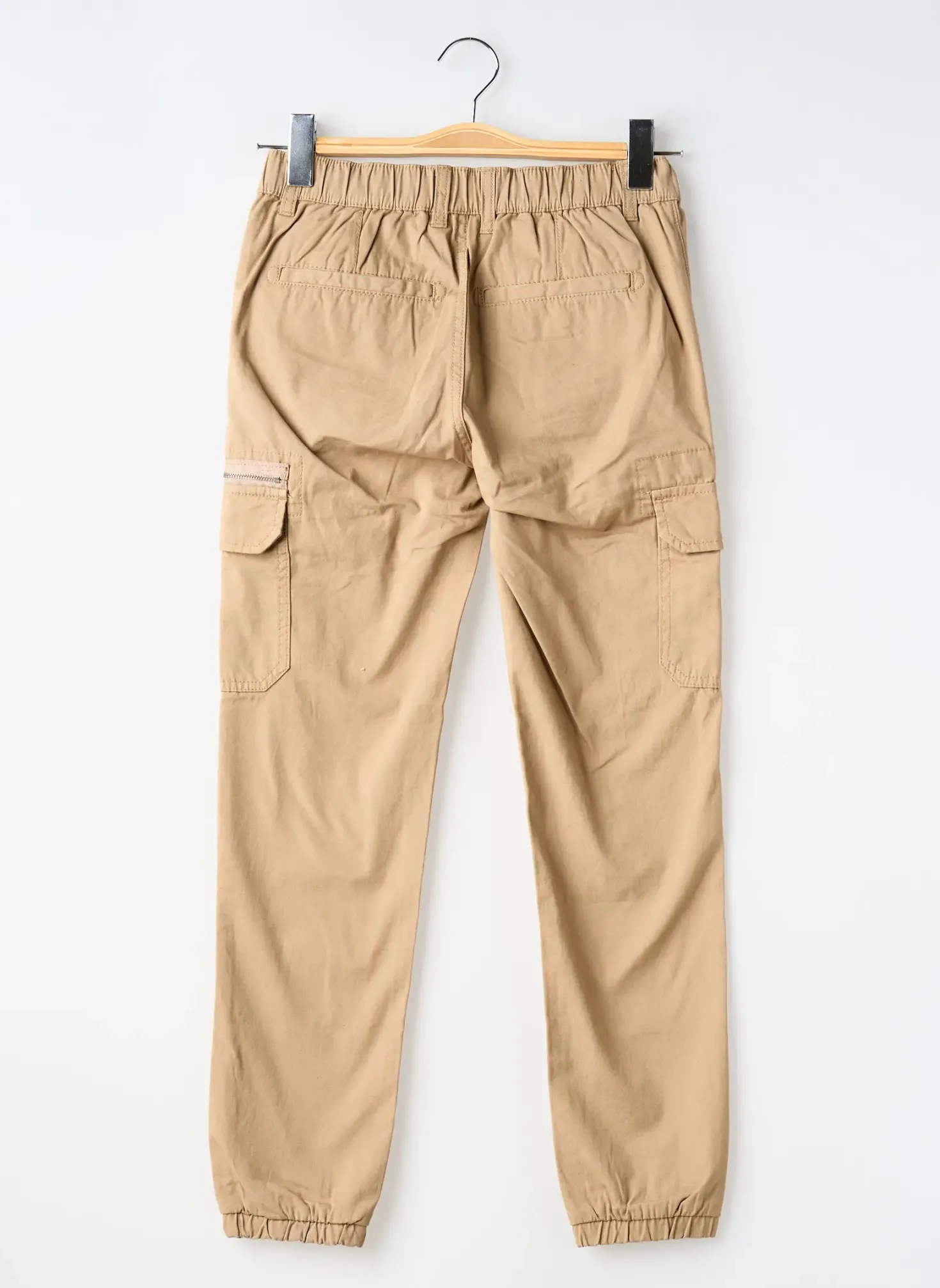 Pantalon Cargo Garcia Beige Taille Ajustable