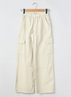 Pantalon Cargo Garcia Beige Taille Ajustable