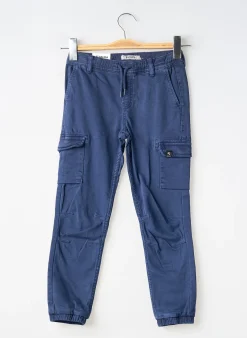 Pantalon Cargo Garcia Bleu Taille Ajustable